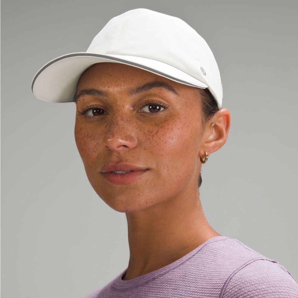 NEW Lululemon Fast and Free Running Baseball Cap Hat in bone cream color L/XL